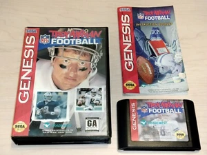 Troy Aikman NFL Football (Sega Genesis, 1994) komplett CIB mit Hang Tab - Bild 1 von 6