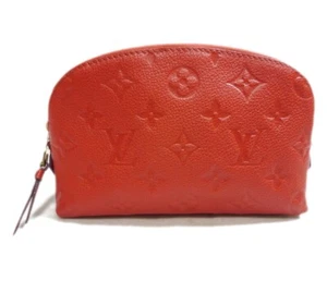 Authentic LOUIS VUITTON Pochette Cosmetic Amplant Leather #12123 - Picture 1 of 16