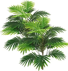Ollain 30" 2PCS Artificial Plant Tropical Palm Leaf Bush Plastic Green - Picture 1 of 6