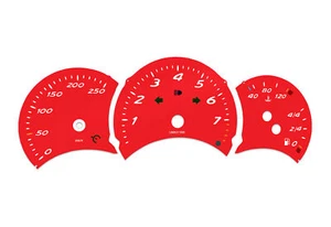 For Porsche Boxster RED - Speedometer dials MPH to KM/H Gauges - Picture 1 of 7