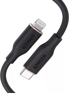 Anker USB-C to Lightning Cable, 641 Cable (Black, 3ft) MFi Certified - Picture 1 of 6