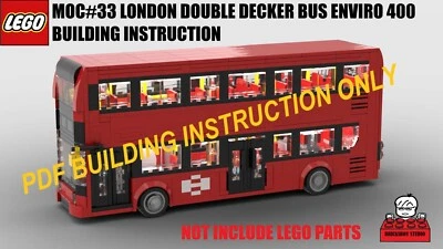 LEGO MOC #33 London Double Decker Bus E400 PDF Building Instruction - Image 1 of 4