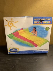 Vintage INTEX The Wet Set Premium Tote-n-float Wave Mat 90 X 34 VERDE 588077 - Imagen 1 de 10