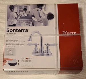 Pfister LF-WL2-45PC Bathroom Sink Faucet With Porcelain Handles New 2017 - Picture 1 of 11