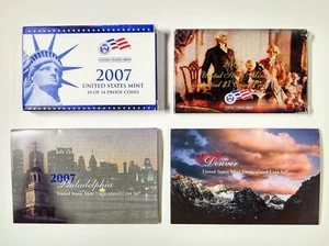 2007 Proof & Uncirculated US Mint Collection Set (D:P:S 42 Coins) - Picture 1 of 6