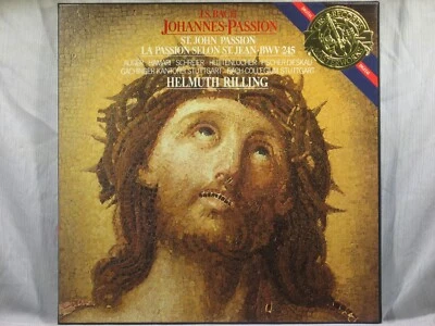 Bach - St. John Passion - Helmuth Rilling, Stuttgart 3LP Box Set CBS I3M 39 694 - Image 1 of 4