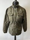 Barbour Khaki Green Quilted Jacket Utility Winter Quilt Ladies UK Size 8