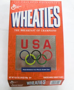 Caja de trigo del equipo olímpico de Estados Unidos 1996 de colección - Imagen 1 de 2