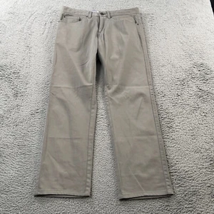 Peter Millar Signature Satin Five Pocket Hose Herren 30x32 grau Freizeit Büro - Bild 1 von 12