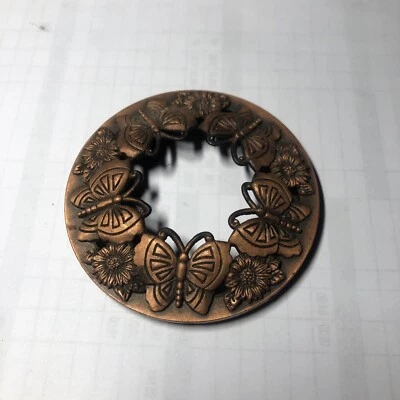 Yankee Candle Illuma Lid Topper Bronze Butterfly Flowers - Image 1 of 3