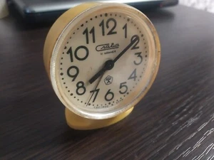 Alarm Clock SLAVA watch Mechanical USSR RARE Soviet Vintage - Picture 1 of 12