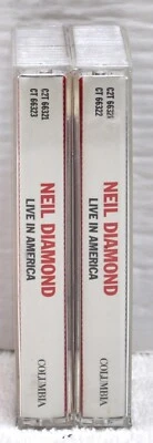 NEIL DIAMOND "Live In America" 2 Cassette Set  Columbia C2T 66321 - Image 1 of 4