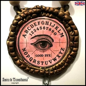 Ouija Board Pendant Necklace Goth Jewel Witch Amulet Gothic Witchcraft Jewelry - Picture 1 of 24