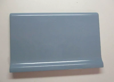 1 Azulejo Mannington EE. UU. 6" Azul Brillante Gris Nariz de Toro Base Radio Pared Cerámica Foto 1 de 4