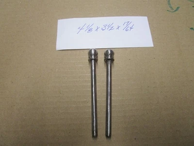 2 - 复古大炮球顶端门铰链销 4 1/8 x 3 1/2 英寸 x 17/64 英寸 — 第 1/4 张图片