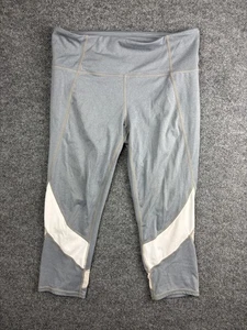 Athleta Leggings Womens Large Cropped Yoga Pants Mesh Panels Activewear Fitness - Picture 1 of 7