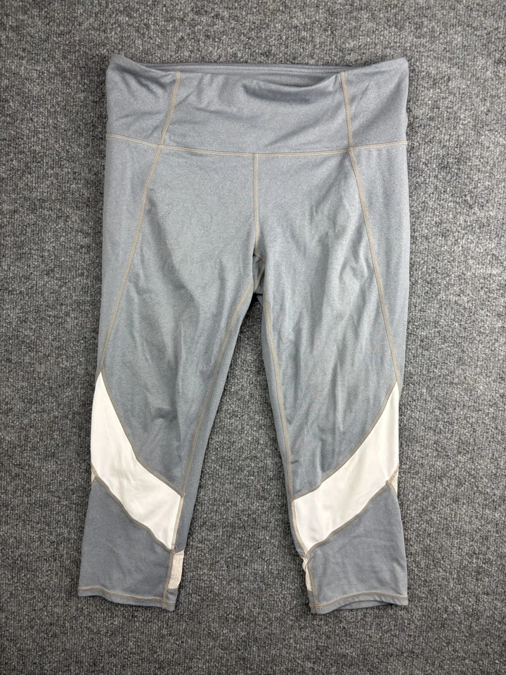 Athleta Leggings Womens Large Cropped Yoga Pants Mesh Panels Activewear Fitness - Image 1 of 4