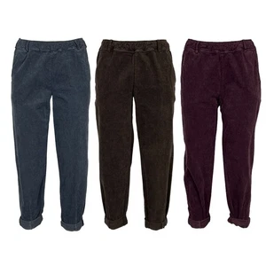 KARMA pantalone donna velluto millerighe 50138 MADE IN ITALY - Imagen 1 de 16