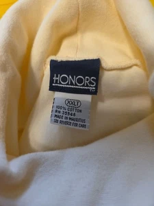 Honors Womens Turtle Neck Sweatshirt Ivory SIZE XXLT Light Weight 100% Cotton  - Picture 1 of 6