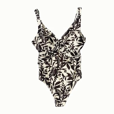 Traje de baño Primark de una pieza para mujer talla 12 floral multicolor acolchado marrón beige Foto 1 de 4