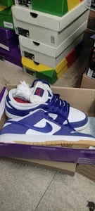 Nike SB Dunk Low Premium Los Angeles LA Dodgers Blue UK 8 Good Condition - Picture 1 of 17