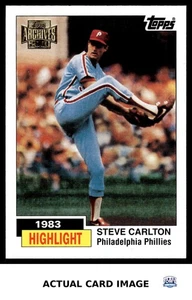 2001 Topps Archives #1 STEVE CARLTON Philadelphia Phillies Set-Break NM - Picture 1 of 4
