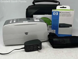 HP Photosmart 385 White Portable Photo Printer With Accessories Not Tested - Picture 1 of 9