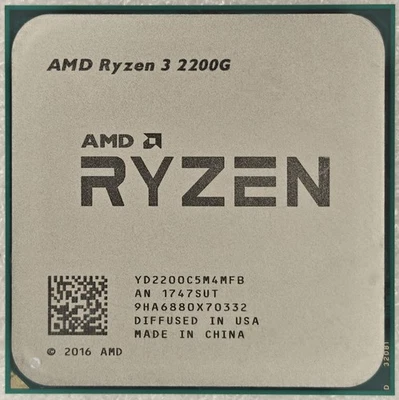 AMD Ryzen 3 2200G Processor 4x 3.50-3.70GHz 4Core 14NM Socket AM4 65W CPU - Image 1 of 2