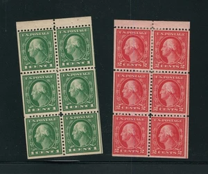 US Scott 498e and 499e Booklet Panes Mint HR - Picture 1 of 1