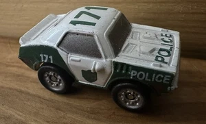Vintage Micro Machines 1971 Plymouth Barracuda 1986 Galoob Green Police Car - Picture 1 of 7