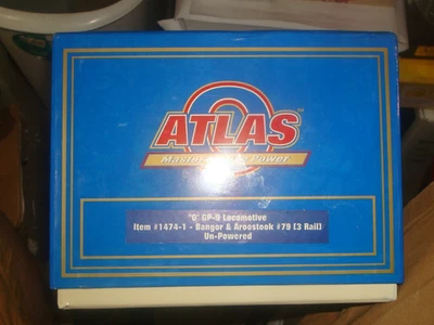 ATLAS ESCALA O.  MOTOR DIÉSEL BANGOR & AROOSTOOK MASTER MOTIVE POWER GP-9 # 79 Foto 1 de 4