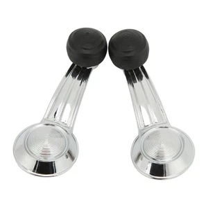 Window Crank Handle Winder 2pcs Door Window Crank Handle Metal Chrome - Picture 1 of 12