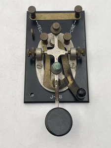 Vintage J-38 US Army Signal Corps Telegraph Key z czasów II wojny światowej kod Morse'a 24 zdjęcia! - Zdjęcie 1 z 24