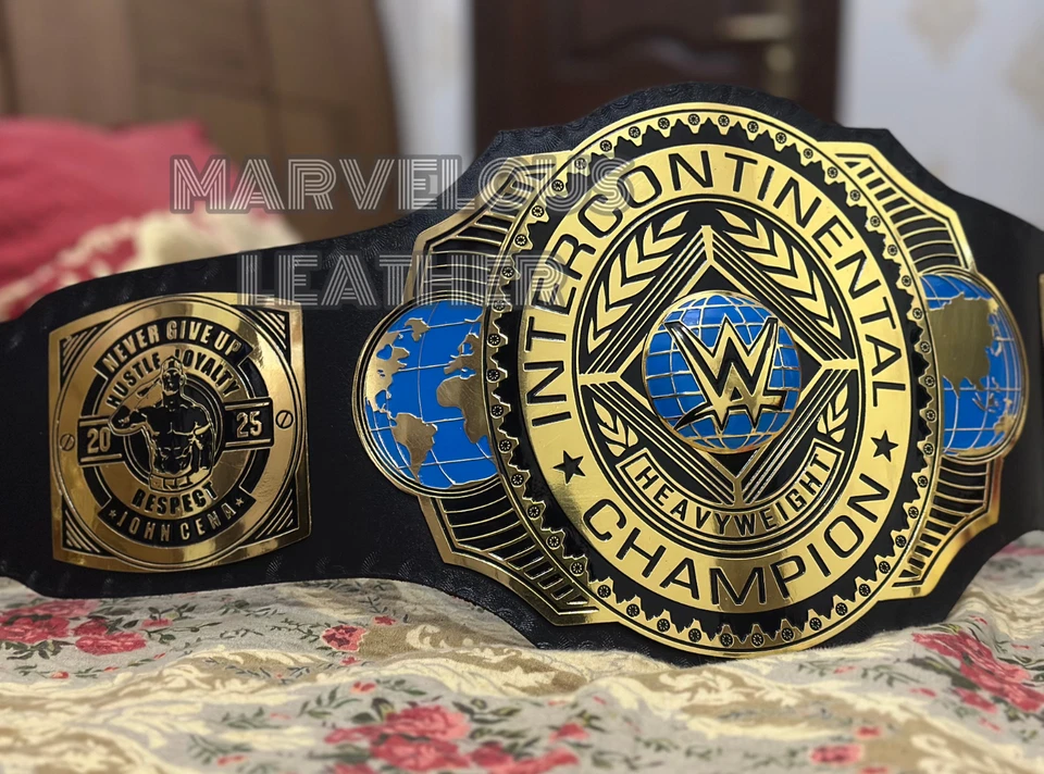 Nuevo Cinturón Réplica Título Campeonato Mundial INTERCONTINENTAL Latón 2MM Talla Adulto Foto 1 de 4