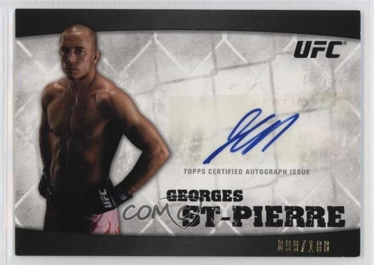 2010 Topps UFC Knockout Fighter Auto /188 Georges St-Pierre #A-GSP Auto - Image 1 of 2