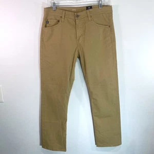 AG Adriano Goldschmied Everett Slim Straight Khaki Hose Freizeit Chino 33x29 - Bild 1 von 8