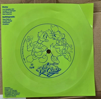 Micky Maus Hitclub 1988 Schallfolie Flexidisc 6" Grün - Bild 1 von 2