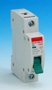 CONTACTUM MCB CPB RANGE ALL AMP TYPES SP CIRCUIT BREAKER B TYPE FREE P&P - Picture 1 of 9