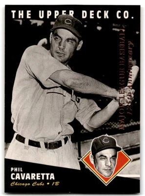 1994 Upper Deck All-Time Heroes Phil Cavarretta Cubs #46 - Image 1 of 2