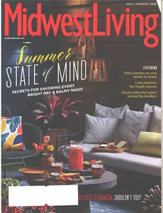 MIDWEST LIVING Magazine July August 2018 Summer Patio Parties Planters Branson - Picture 1 of 1