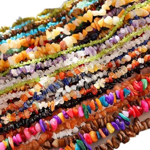 Necklace Bracelet Making Loose Beads Gemstone Natural Gravel 5~8mm Spacer Bead - Picture 1 of 25