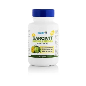 Healthvit Garcinia Cambogia Cápsulas - Suplemento Natural para Pérdida de Peso, 500 mg - Imagen 1 de 8