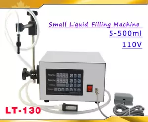 5-500ml LT-130 Flüssigkeitsfüllmaschine Ölwaschflüssigkeit Acidbase Füllstoff 220/110V - Bild 1 von 5