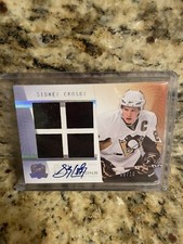 2009-10 Upper Deck The Cup Sidney Crosby Auto Quad Jersey Relic Card 8/10 💎🔥💎