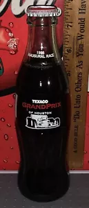 Texaco Grand Prix of Houston 1998 carrera innaugural 8 oz vidrio coca - botella de cola - Imagen 1 de 3