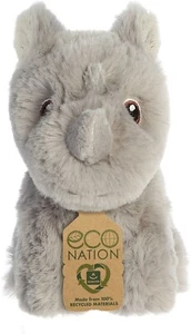 Peluche Aurora - Eco Nation - 5" Rinoceronte Hecho Responsablemente - Imagen 1 de 5