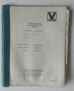 CATERPILLAR VULKAN VL COUPLING SERVICE MANUAL VL2613-2802/14 - Picture 1 of 6
