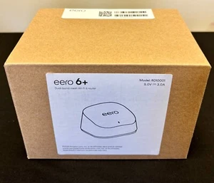 eero 6+ 2402 Mbps 2 Port 574 Mbps Wireless Router - Zdjęcie 1 z 3