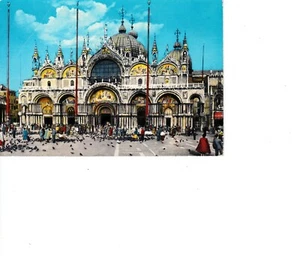 CPA / CARTE POSTALE ANCIENNE. VENEZIA. VENISE. BASILIQUE  S. MARCO.  année :1963 - Picture 1 of 1