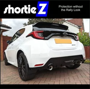 shortieZ to fit 2020+ Toyota GR Four Yaris Mud Flaps Kit -Black 4mm PVC *Gloss - Picture 1 of 3